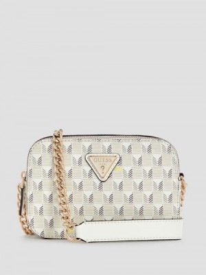 Guess Vikky II Crossbody Camera Bag Wit | GUESS-SN28947