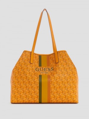 Guess Vikky Large Tote Geel | GUESS-SN29368