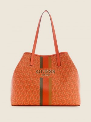 Guess Vikky Large Tote Oranje | GUESS-SN29360
