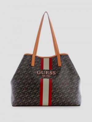 Guess Vikky Large Tote Zwart | GUESS-SN29429