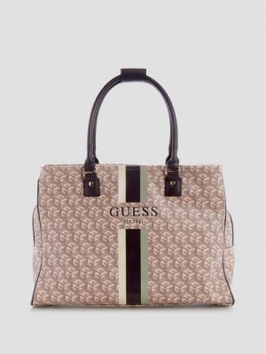 Guess Wilder G Cube Shopper Tote Bruin | GUESS-SN31790