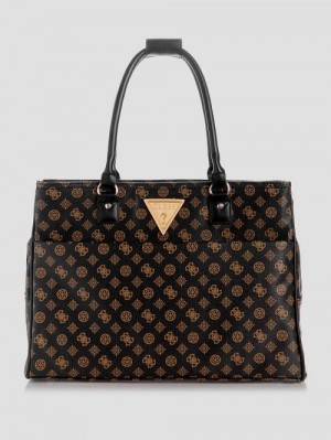 Guess Wilder Peony Shopper Tote Bruin | GUESS-SN31776
