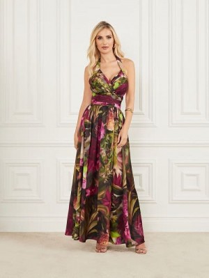 Guess Wildwood Maxi Dress Multi | GUESS-SN27004
