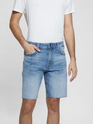 Guess Wyatt Destroyed Shorts Blauw | GUESS-SN31373