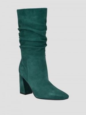 Guess Yeppy Suede Slouch Booties Groen | GUESS-SN29911