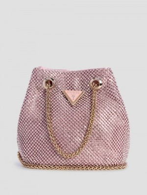 Guess Zalina Mesh Pouch Roze | GUESS-SN29157