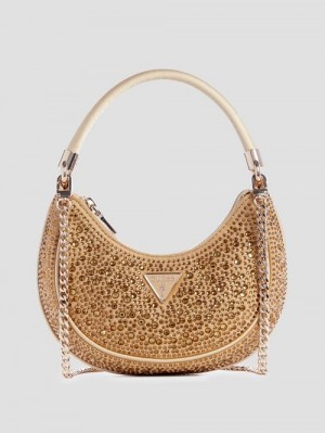 Guess Zalina Small Hobo Bag Goud | GUESS-SN29018