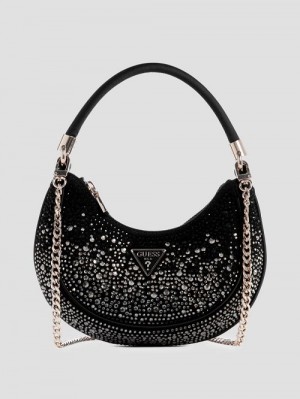 Guess Zalina Small Hobo Zwart | GUESS-SN29051