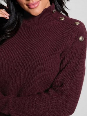 Guess Zylee Wool-Blend Sweater Rood | GUESS-SN27804