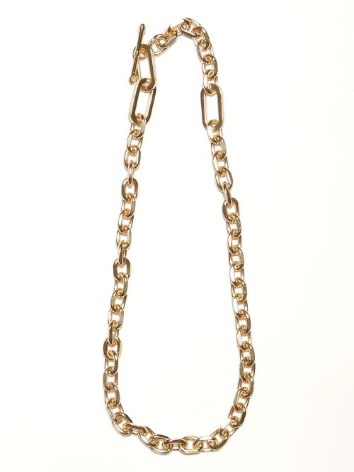 Guess 14K Gold-Plated Single Chain Toggle Necklace Goud | GUESS-SN30260