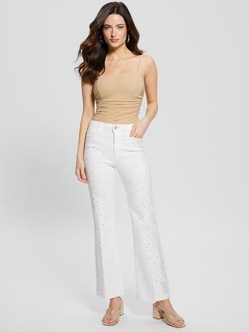Guess 1981 Kick Flare Jeans Wit | GUESS-SN26514