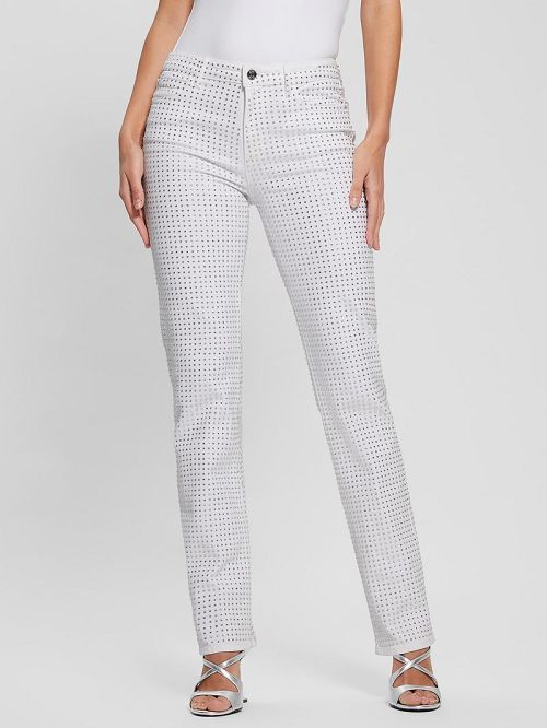 Guess 1981 Rhinestone Straight Jeans Multi | GUESS-SN26501