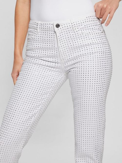 Guess 1981 Rhinestone Straight Jeans Multi | GUESS-SN26501
