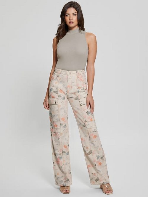 Guess 80s Denim Cargo Pants Roze | GUESS-SN26643