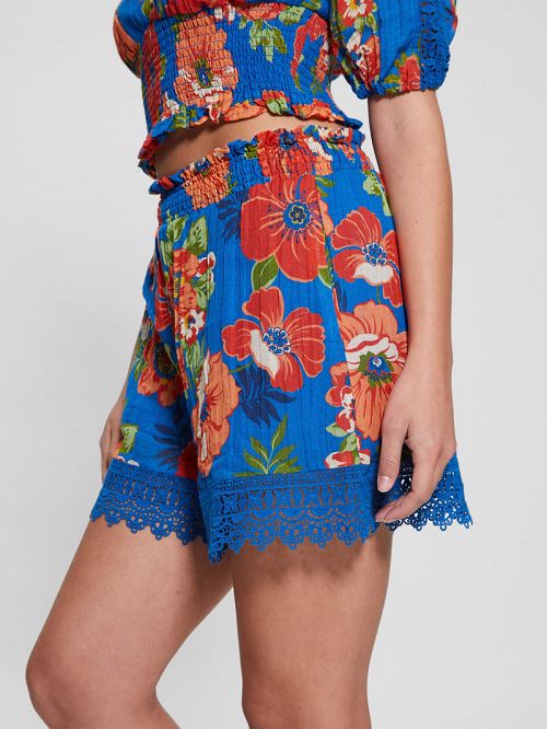 Guess Abigail Gauze Shorts Multi | GUESS-SN28090