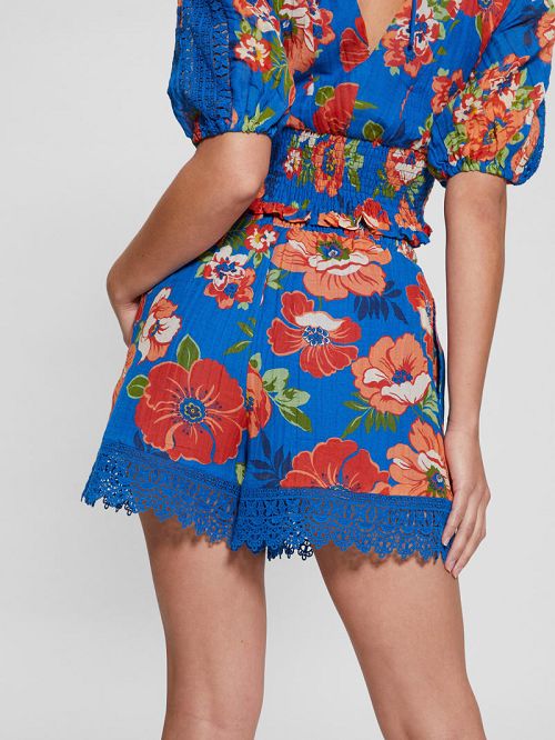 Guess Abigail Gauze Shorts Multi | GUESS-SN28090
