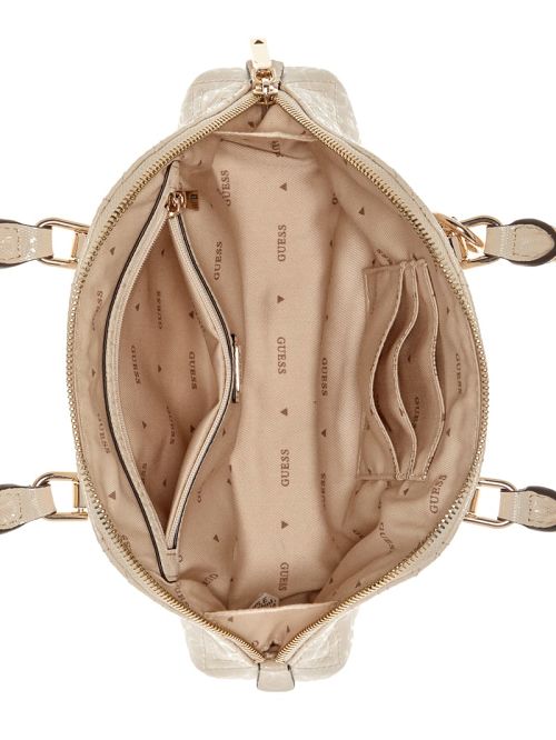Guess Adelard Dome Satchel Wit | GUESS-SN29257