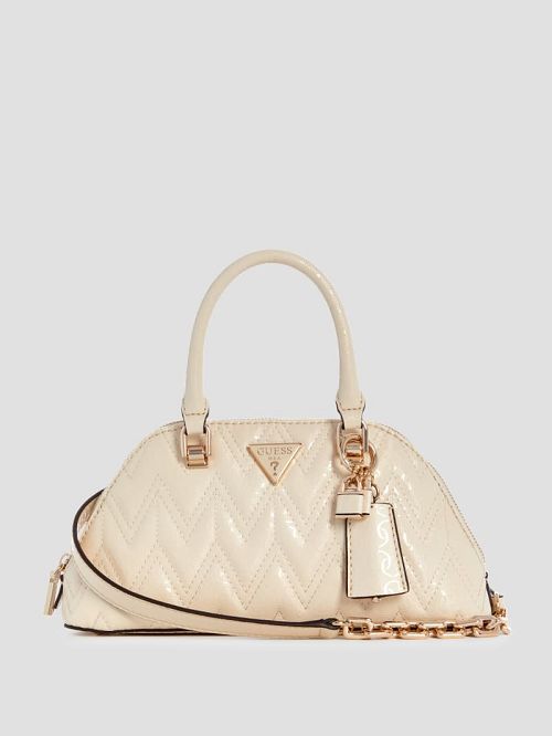 Guess Adelard Dome Satchel Wit | GUESS-SN29257