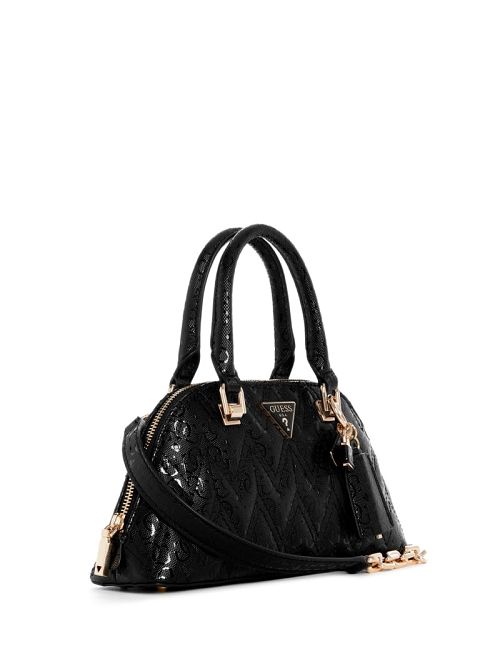 Guess Adelard Dome Satchel Zwart | GUESS-SN29261