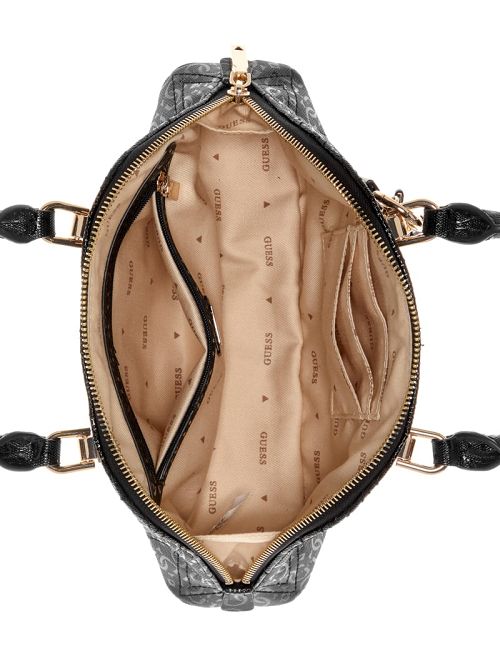 Guess Adelard Dome Satchel Zwart | GUESS-SN29261