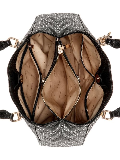Guess Adelard Girlfriend Satchel Zwart | GUESS-SN28842