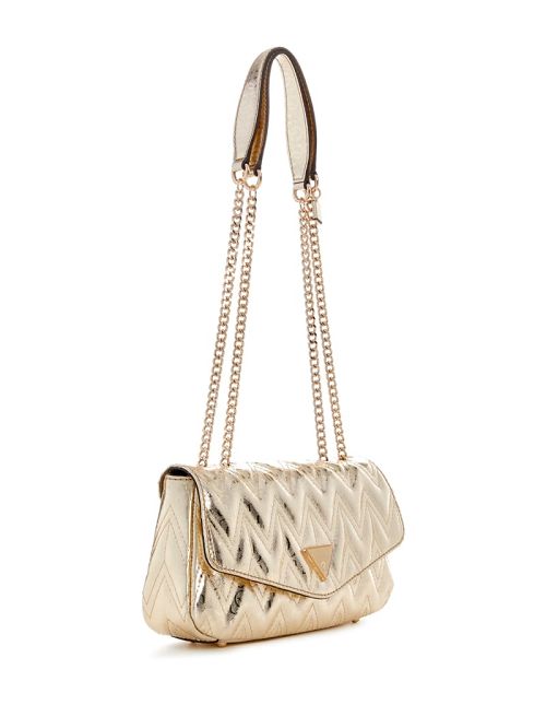 Guess Adelard Metallic Convertible Crossbody Goud | GUESS-SN29094