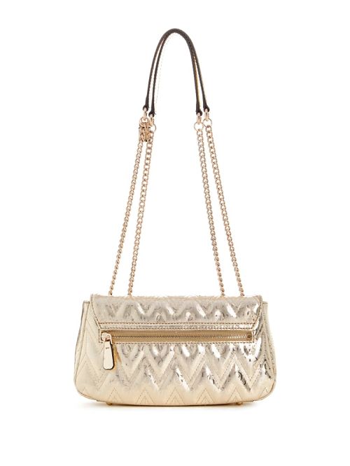 Guess Adelard Metallic Convertible Crossbody Goud | GUESS-SN29094
