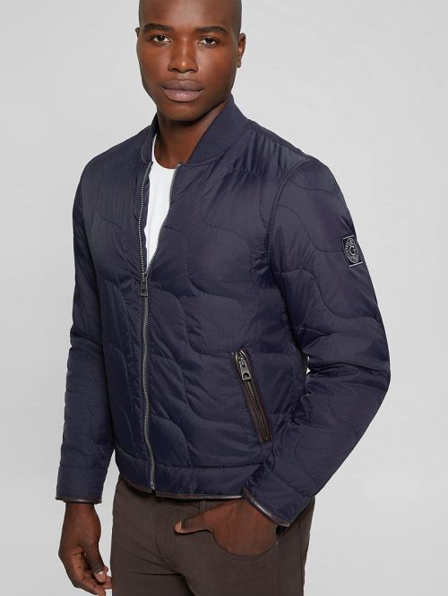 Guess Alameda Ripstop Quilted Jacket Blauw | GUESS-SN30745