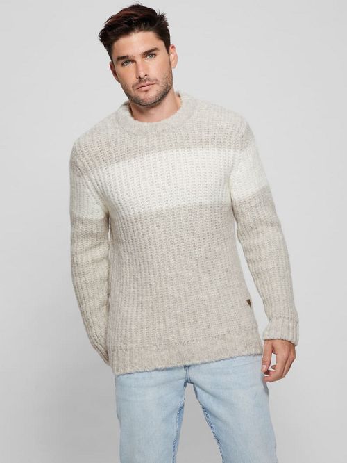Guess Ale Ribbed Sweater Grijs | GUESS-SN30922