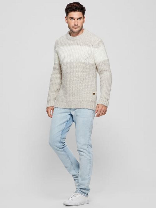Guess Ale Ribbed Sweater Grijs | GUESS-SN30922