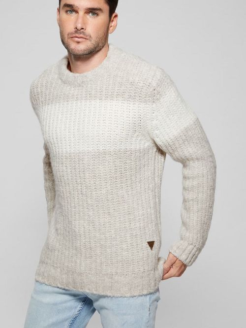 Guess Ale Ribbed Sweater Grijs | GUESS-SN30922
