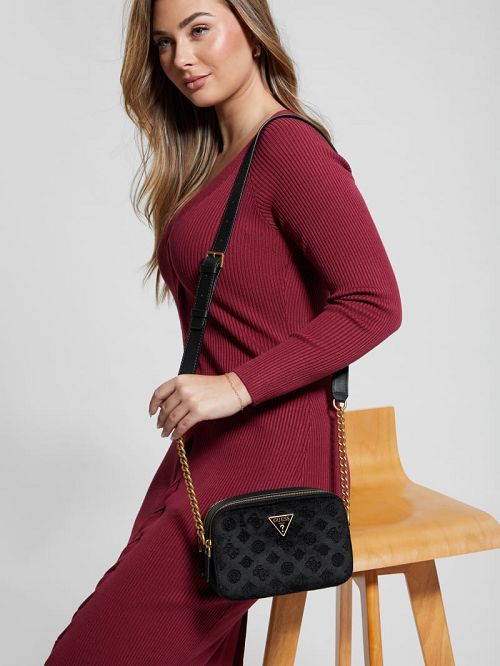 Guess Ales Camera Bag Zwart | GUESS-SN28904
