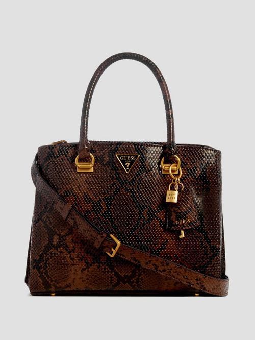 Guess Ales Girlfriend Satchel Bruin | GUESS-SN28774