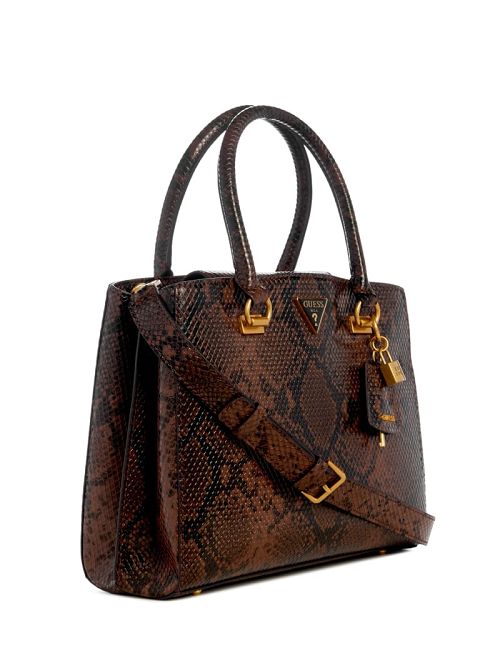 Guess Ales Girlfriend Satchel Bruin | GUESS-SN29243