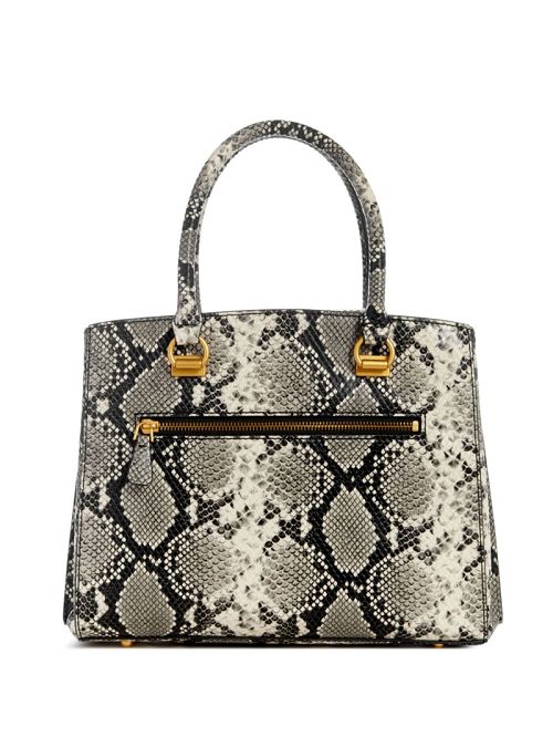 Guess Ales Girlfriend Satchel Zwart Wit | GUESS-SN28728