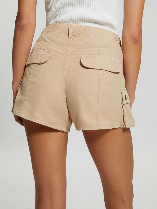 Guess Amara Cargo Shorts Beige | GUESS-SN28107