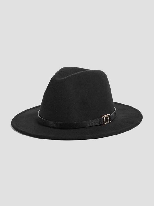 Guess Amera Fedora Hat Zwart | GUESS-SN30164