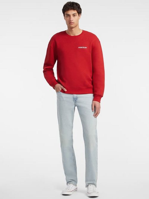 Guess American Tradition Crewneck Sweatshirt Rood | GUESS-SN30955