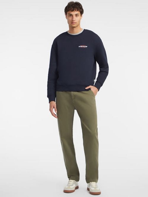 Guess American Tradition Crewneck Sweatshirt Blauw | GUESS-SN30957