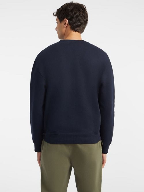 Guess American Tradition Crewneck Sweatshirt Blauw | GUESS-SN30957
