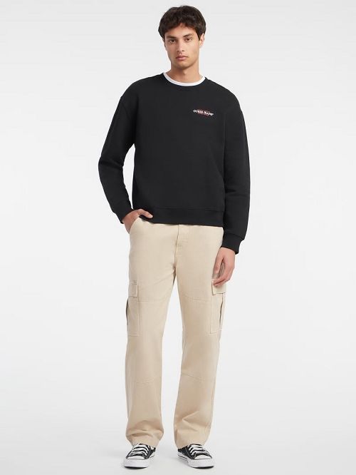 Guess American Tradition Crewneck Sweatshirt Zwart | GUESS-SN30980