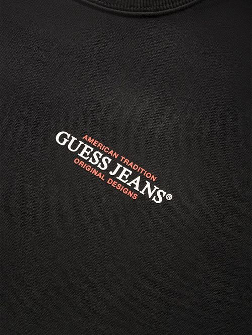 Guess American Tradition Crewneck Sweatshirt Zwart | GUESS-SN30980