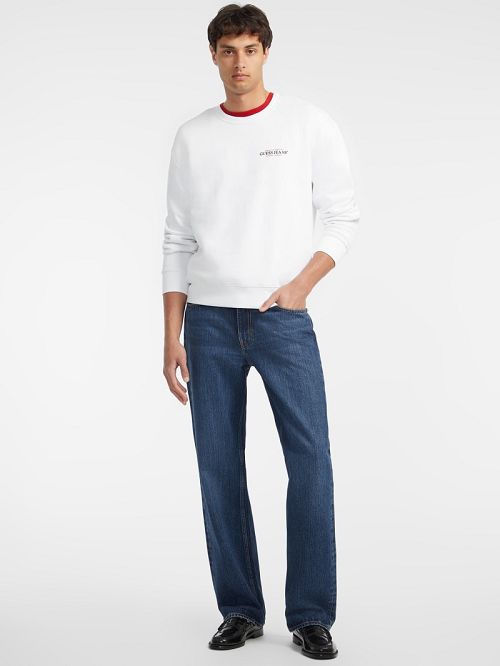 Guess American Tradition Crewneck Sweatshirt Wit | GUESS-SN30981