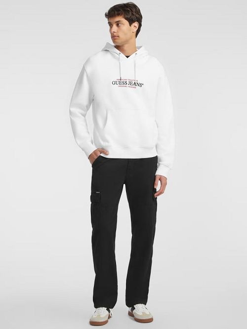 Guess American Tradition Hoodie Wit | GUESS-SN30959