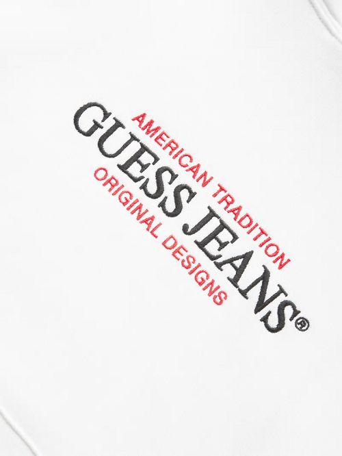 Guess American Tradition Hoodie Wit | GUESS-SN30959