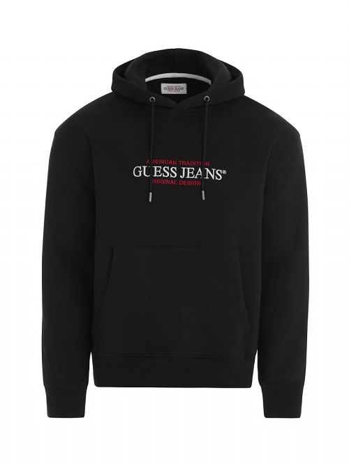 Guess American Tradition Hoodie Zwart | GUESS-SN31488
