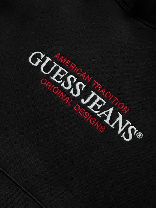Guess American Tradition Hoodie Zwart | GUESS-SN31488
