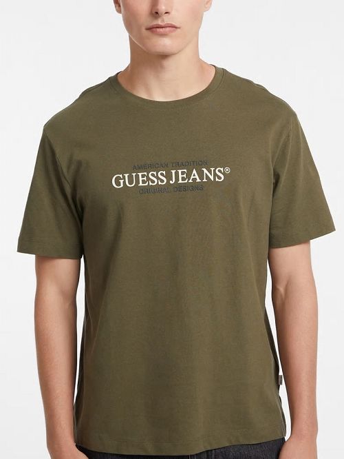 Guess American Tradition Tee Groen | GUESS-SN30574