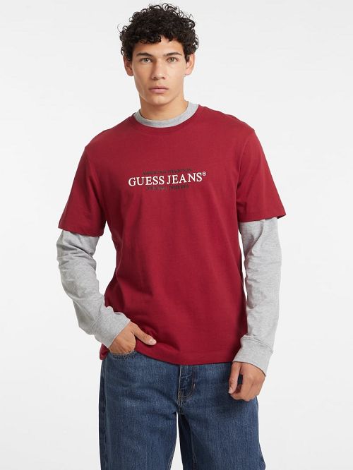 Guess American Tradition Tee Rood | GUESS-SN30633
