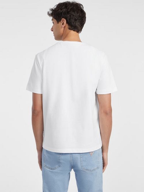 Guess American Tradition Tee Wit | GUESS-SN30588